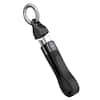 Front. FIELUX - FIELUX USB 4.0 240W USB-C to USB-C 5" Fast Charging Keychain Cable, 40Gbps Data Transfer, 8K Video - Black.