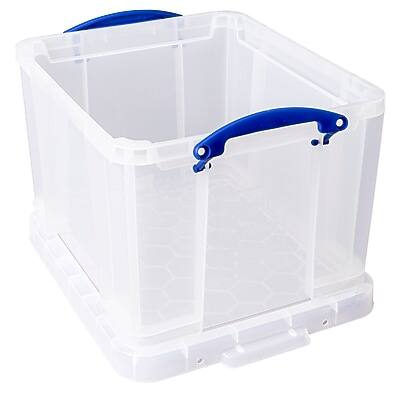 Alt View 1. Really Useful Box - Really Useful Box Locking File Totes, Letter/Legal Size, Clear (32CL) - Clear.