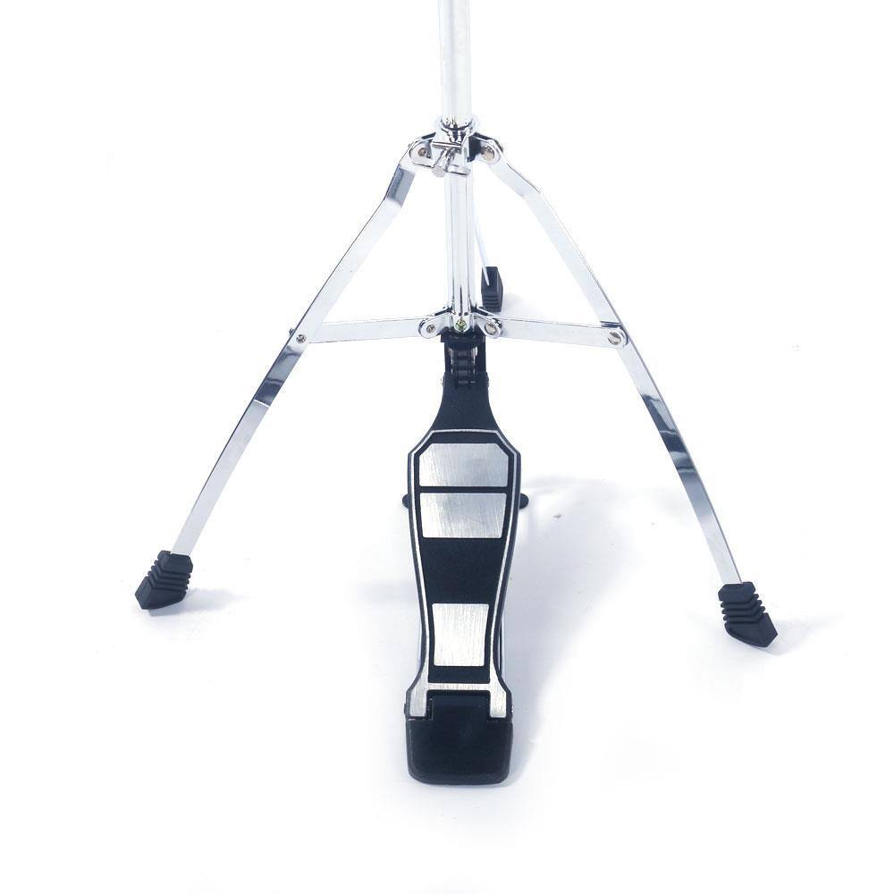 Angle. Winado - Adjustable Hi-Hat Stand Cymbal Hardware Drum Pedal Mount Percussion Silver.