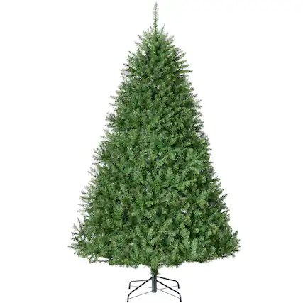 Front. Best Choice Products - Best Choice Products 6ft Hinged Douglas Full Fir Artificial Christmas Tree Holiday Decoration w/ Foldable Metal Stand - Green.
