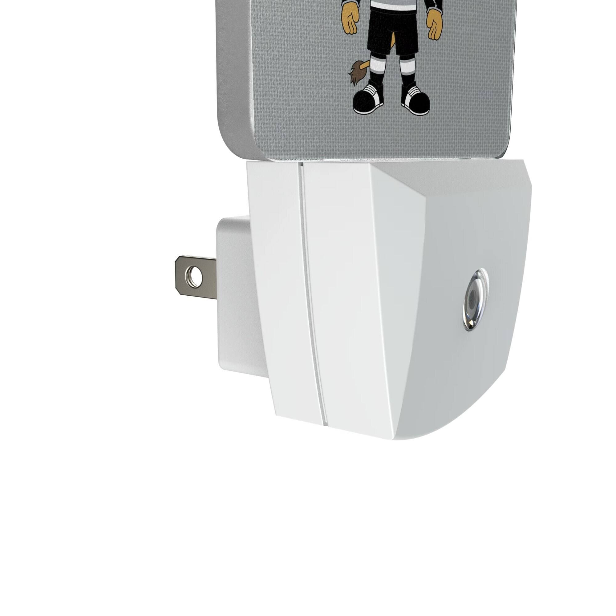 Alt View 2. Keyscaper - Los Angeles Kings 2-Pack Solid Design Mascot Nightlight Set - White.