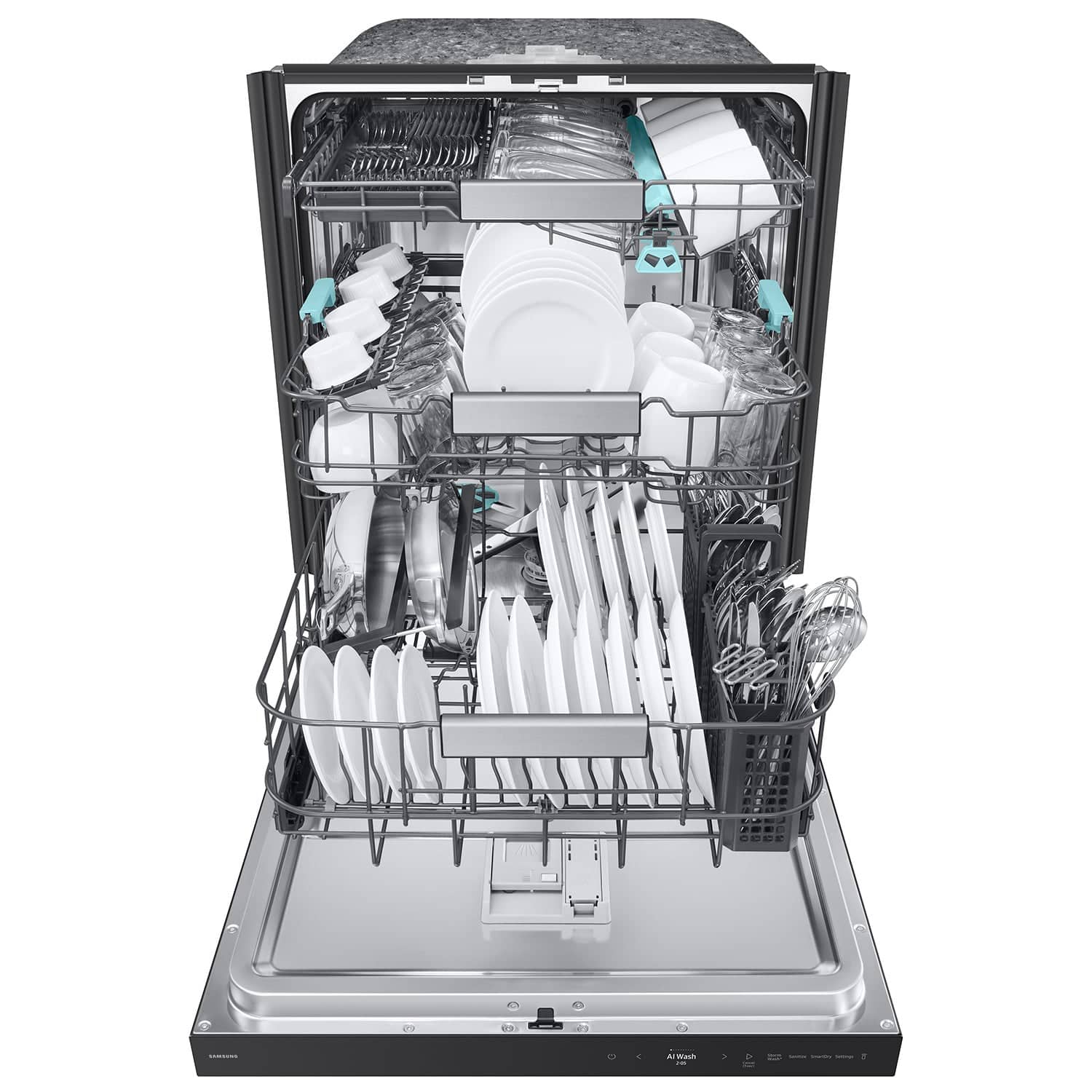 Samsung - 38 dBA Bespoke AI Dishwasher with 3rd Rack Washing