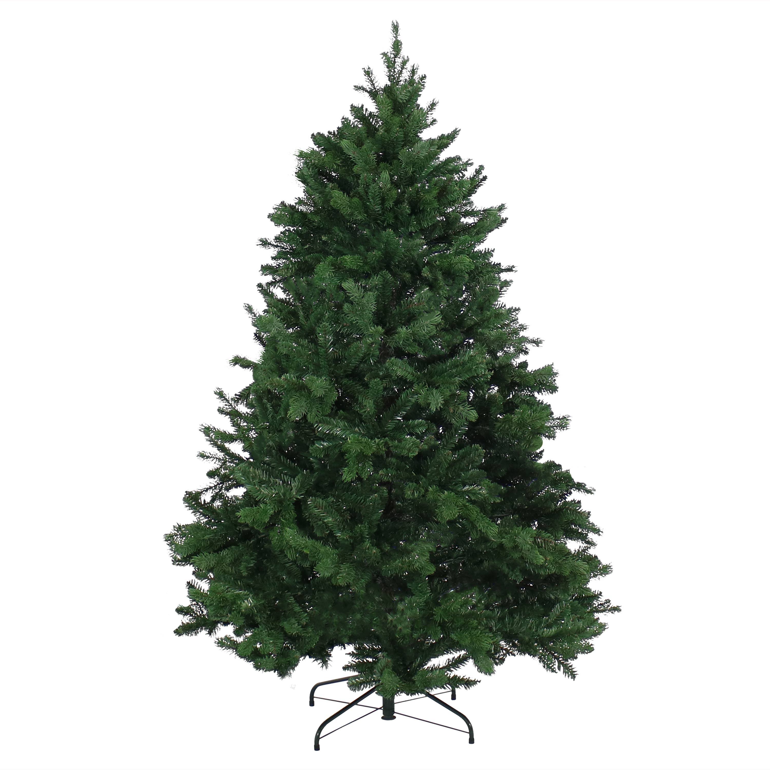 Front. Sunnydaze - Majestic Pine Indoor Unlit Artificial Christmas Tree - 6 ft - Green.