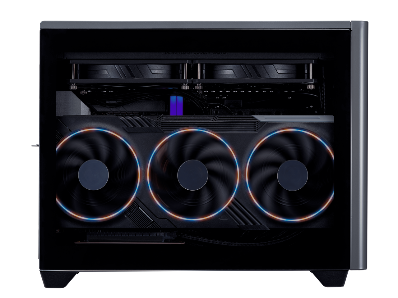 Alt View 2. Cooler Master - Cooler Master NR2 Pro - Ryzen 7 7800X3D, RX 9070 XT 16GB, 32GB DDR5, 2TB M.2, Win 11, V850 SFX PSU.