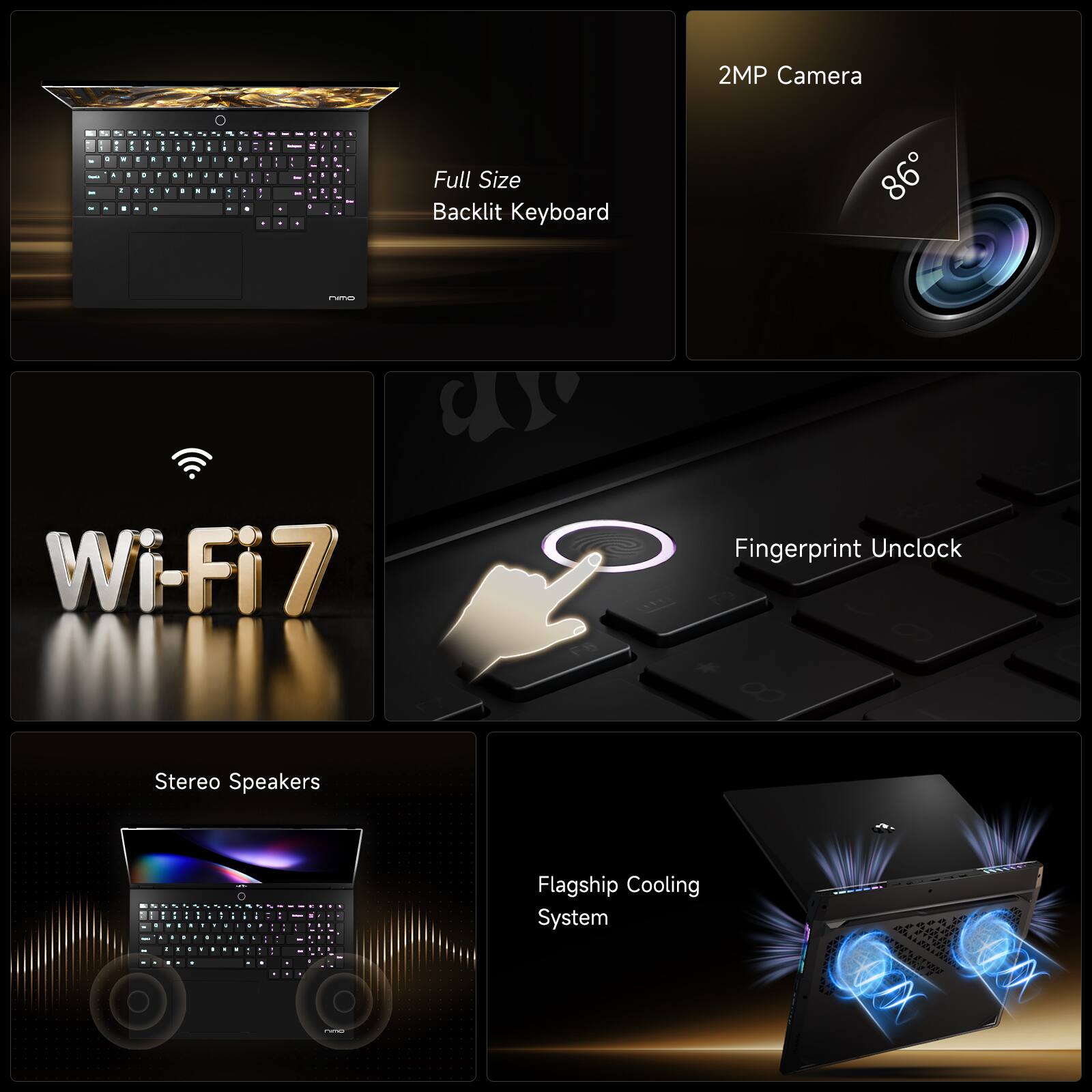 NIMO AI Laptop AMD Ryzen AI Max+ 395 16 Core, 5.1GHz 128GB LPDDR5x