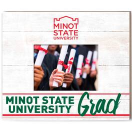 Jardine - Minot State Beavers 13.5" x 11.5" Grad Frame - White