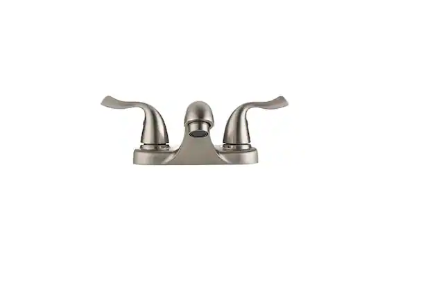 Front. Bothwa Home - Bothwa Home Two-Handle Bathroom Sink Faucet Lead-Free cUPC Mixer Double Handle Tap Deck Mounted - Brushed Nicke.