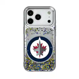 Keyscaper - NHL - Winnipeg Jets iPhone Confetti Glitter Case - 14 Pro Max - Multicolor