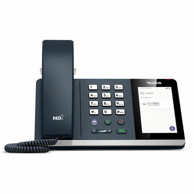 Yealink - MP45 IP Phone - Corded - Corded - Wall Mountable, Desktop - VoIP - 4" - Black