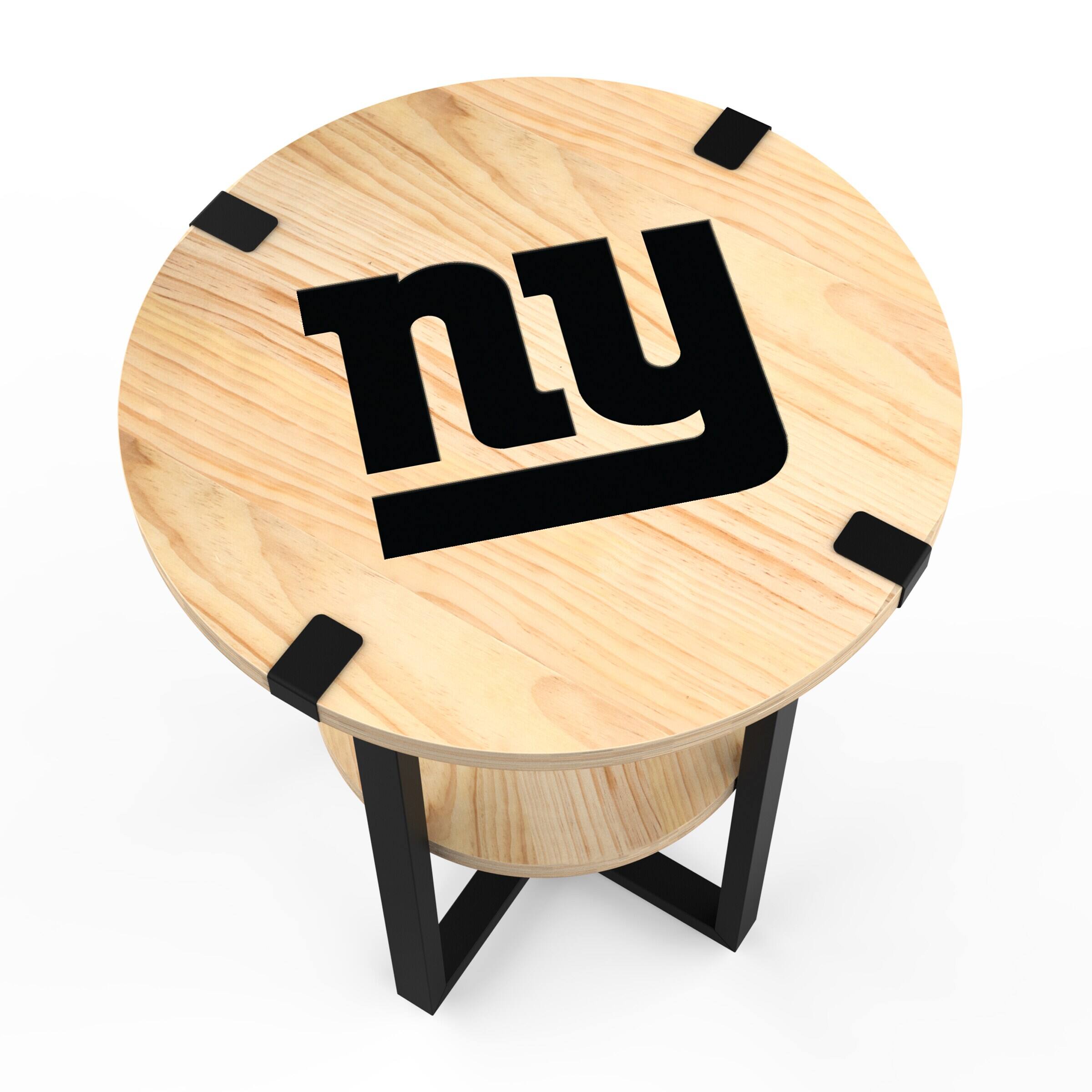Alt View 1. Imperial - New York Giants 18" Side Table with Charger - Multicolor.