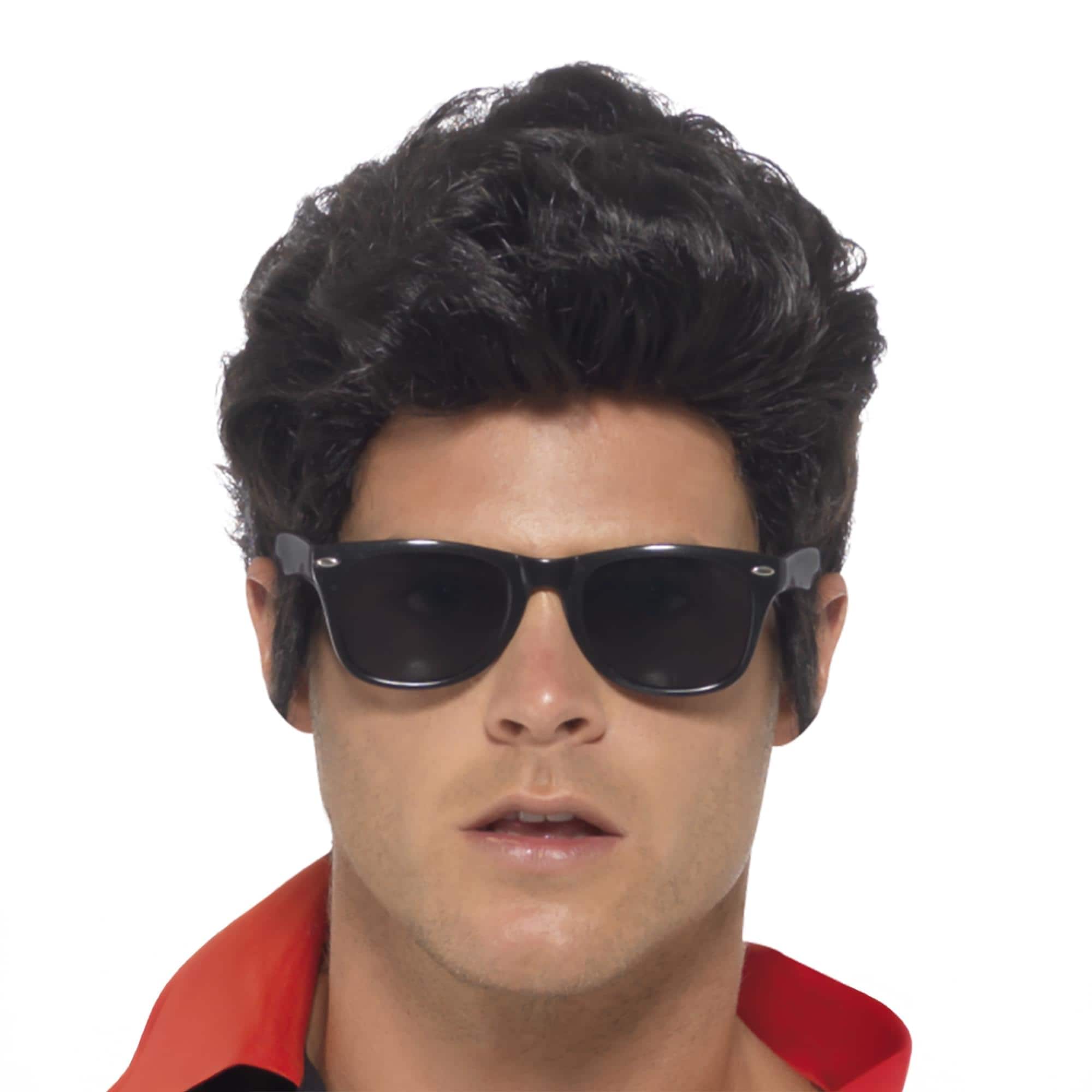 Smiffys - 50s Glasses Adult Costume - Black