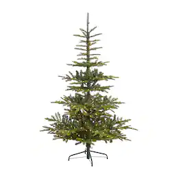 BreeBe - 6’ Washington Spruce Christmas Tree with 350 LEDs & 705 Tips - Green