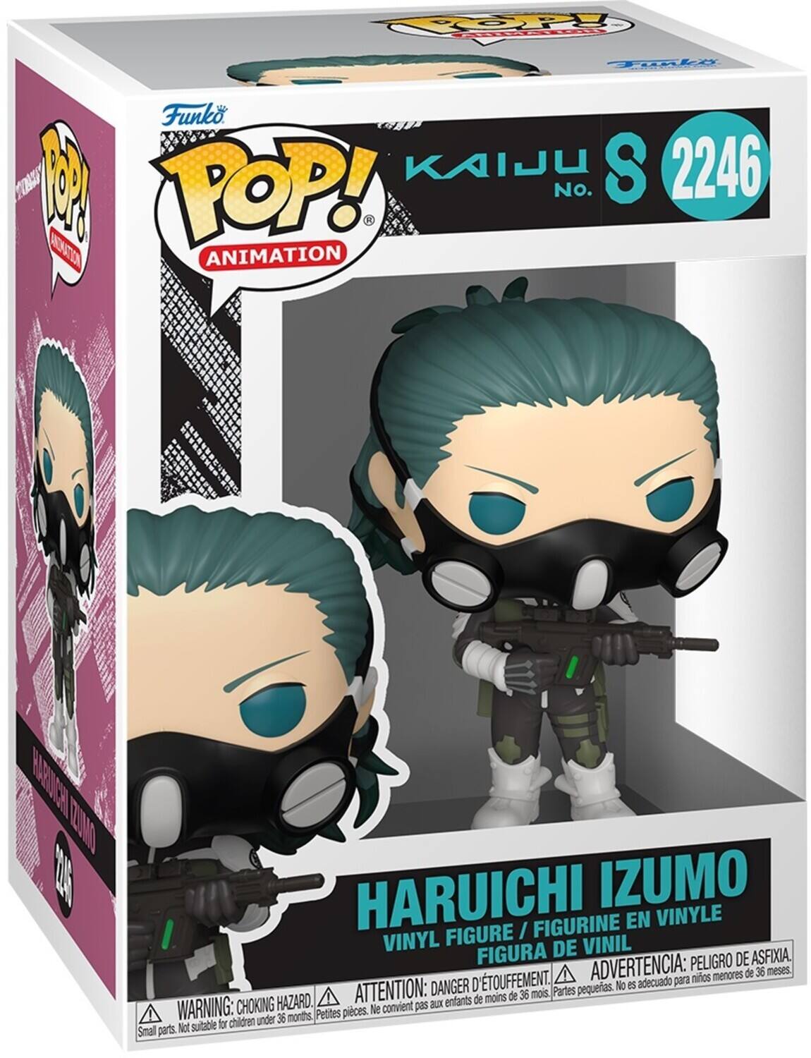 POOP Tidla i Funko. KAIJU S 2246 FA M POP! No. H AATIN ANIMATION NATER C TUAD 1 HARUICHI IZUMO FIGURE / FIGURINE FIGURINE EN VINYLE FIGURE I VINYL DE VINIL FIGURA PELIGRO DE ASFIXIA TOUFFEMENT. ADVERTENCIA: para niños menores de 36 meses DANGER D pequeñas. No es adecuado HAZARD. ATTENTION: aux enfants de moins de 36 mois, Partes WARNING: CHOKING Petites pièces. Ne convient pas children under 36 months, Not suitable for Small parts.