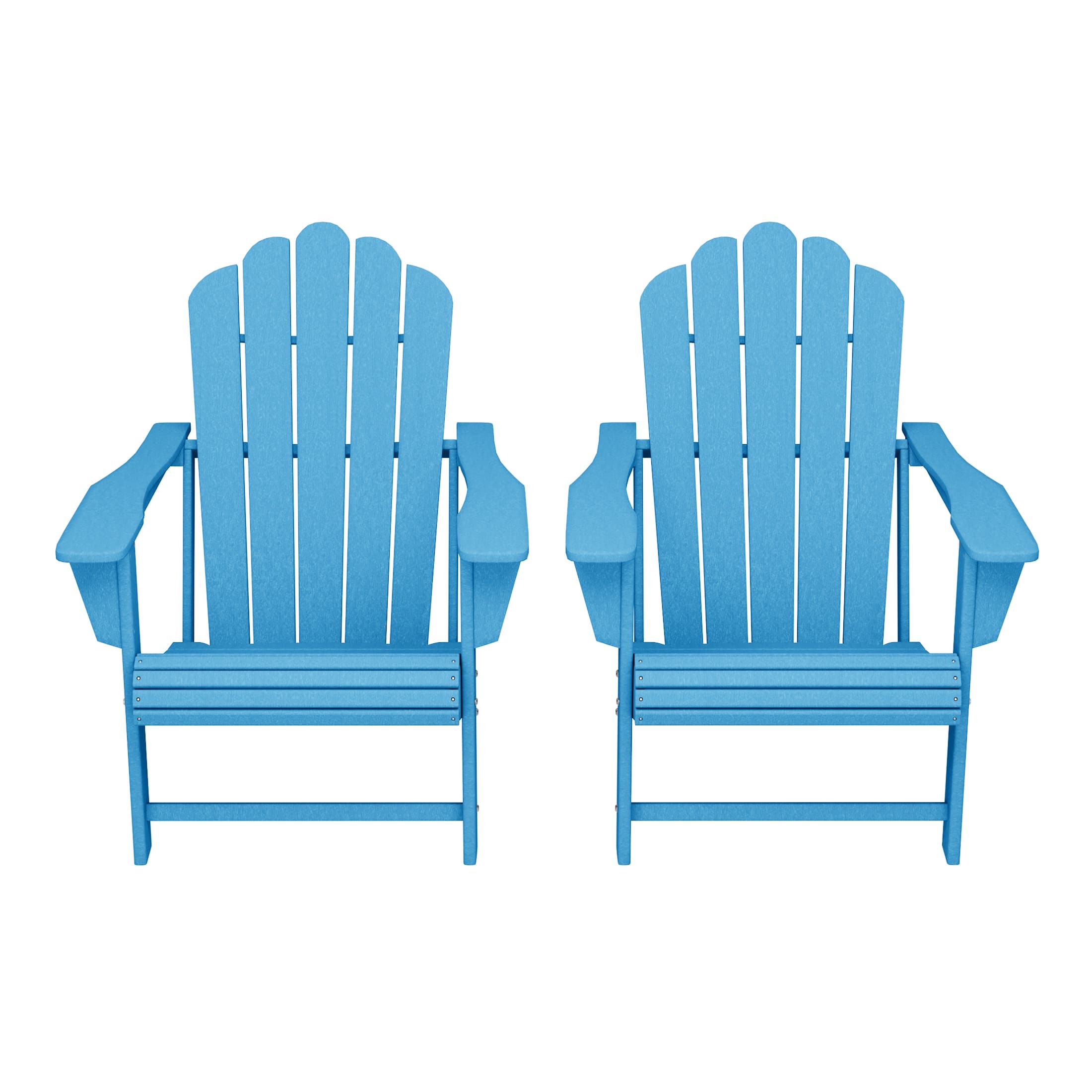 WestinTrends - Highland Outdoor Patio HDPE Adirondack Chairs With Cup Holders (Set of 2) - Pacific Blue price history on PriceWatchPro