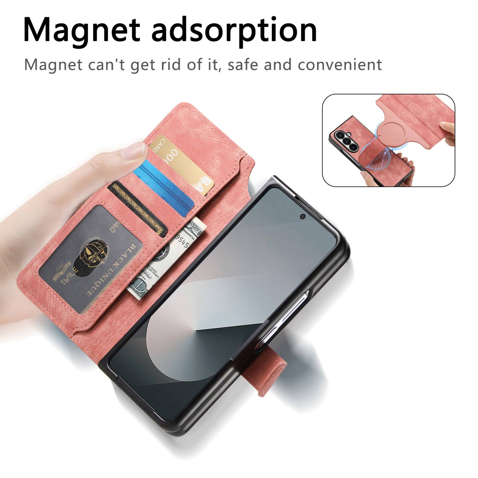 Magnet adsorption  
Magnet can't get rid of it, safe and convenient  

CARD 00 BA Ode LeAr 1 - BLACK KROSOROE  
- LE h UNIQUE BEIE  
- 9545
