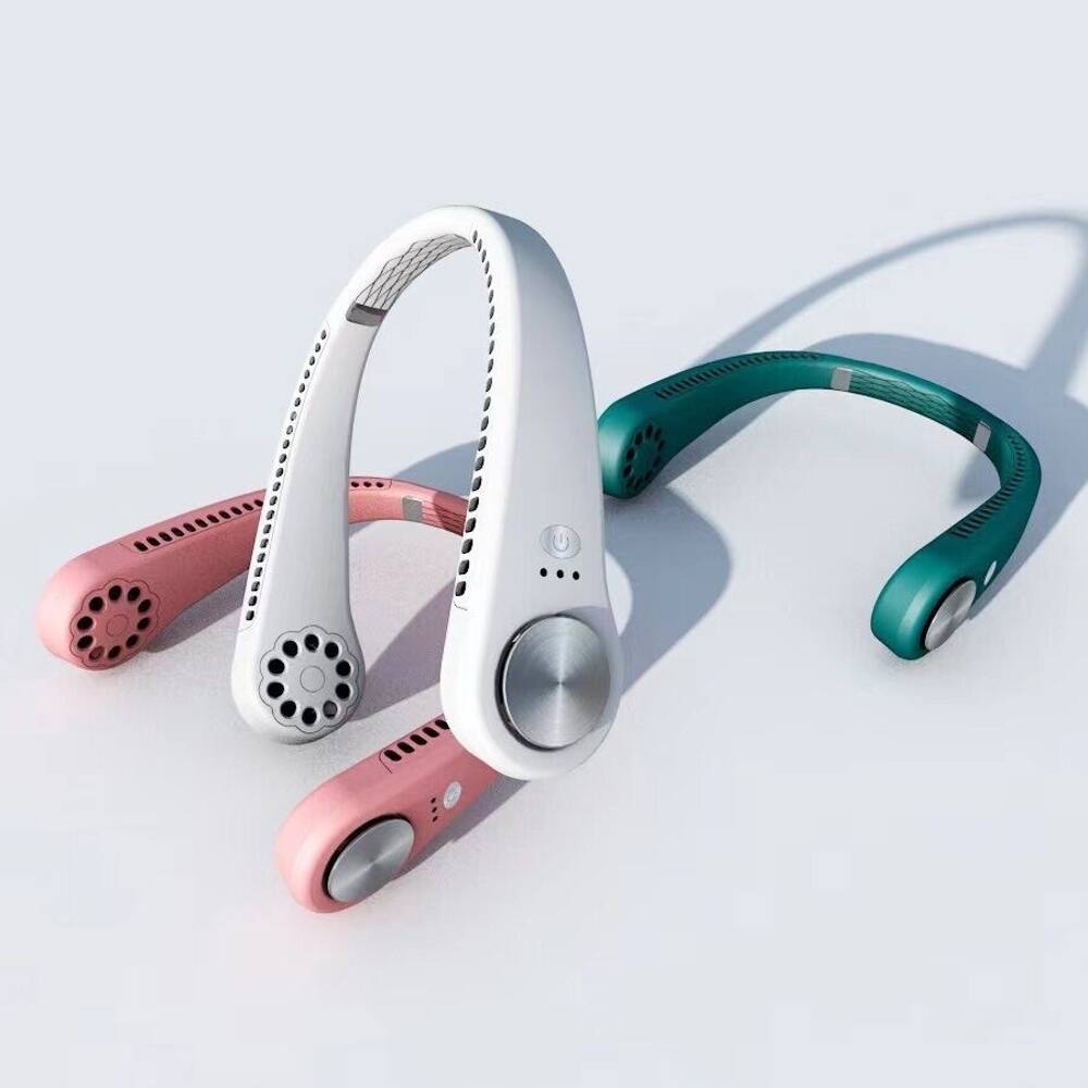 Alt View 1. Loheer - Loheer Portable Neck Fan Bladeless Wearable Personal Cooling Fan USB C Rechargeable Headphone Style Air Cooler.