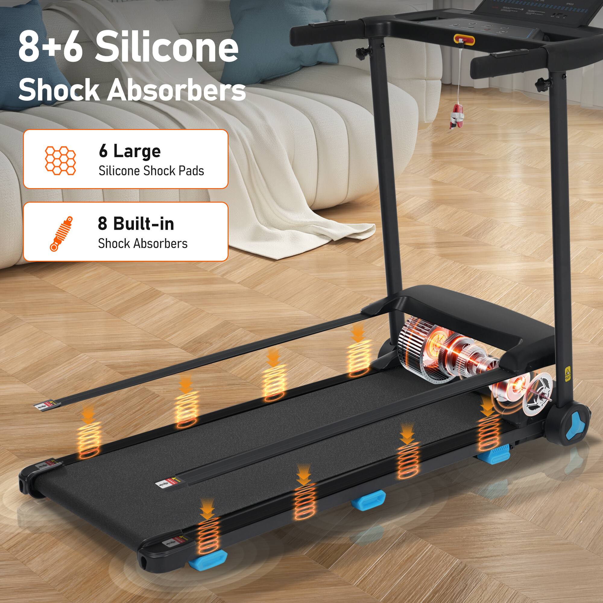 8+6 Silicone Shock Absorbers

6 Large Silicone Shock Pads

8 Built-in Shock Absorbers