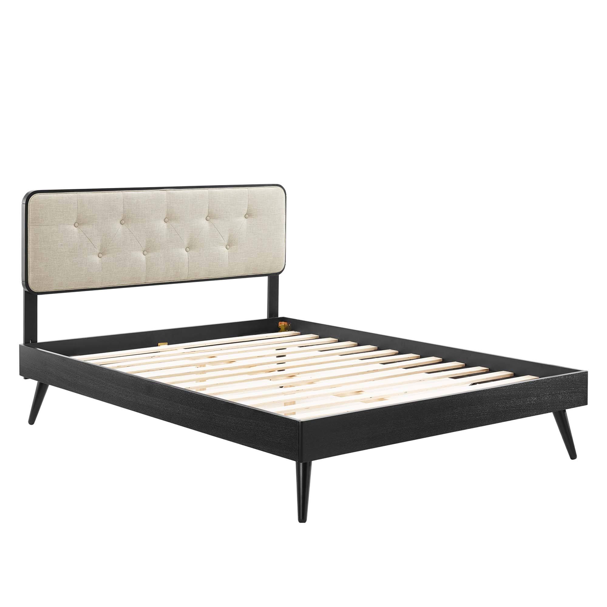 Alt View 1. Modway - Peyton Performance Velvet Full Platform Bed - White.
