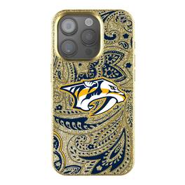 Keyscaper - NHL - Nashville Predators Paisley Bling iPhone Case - 15 - Gold