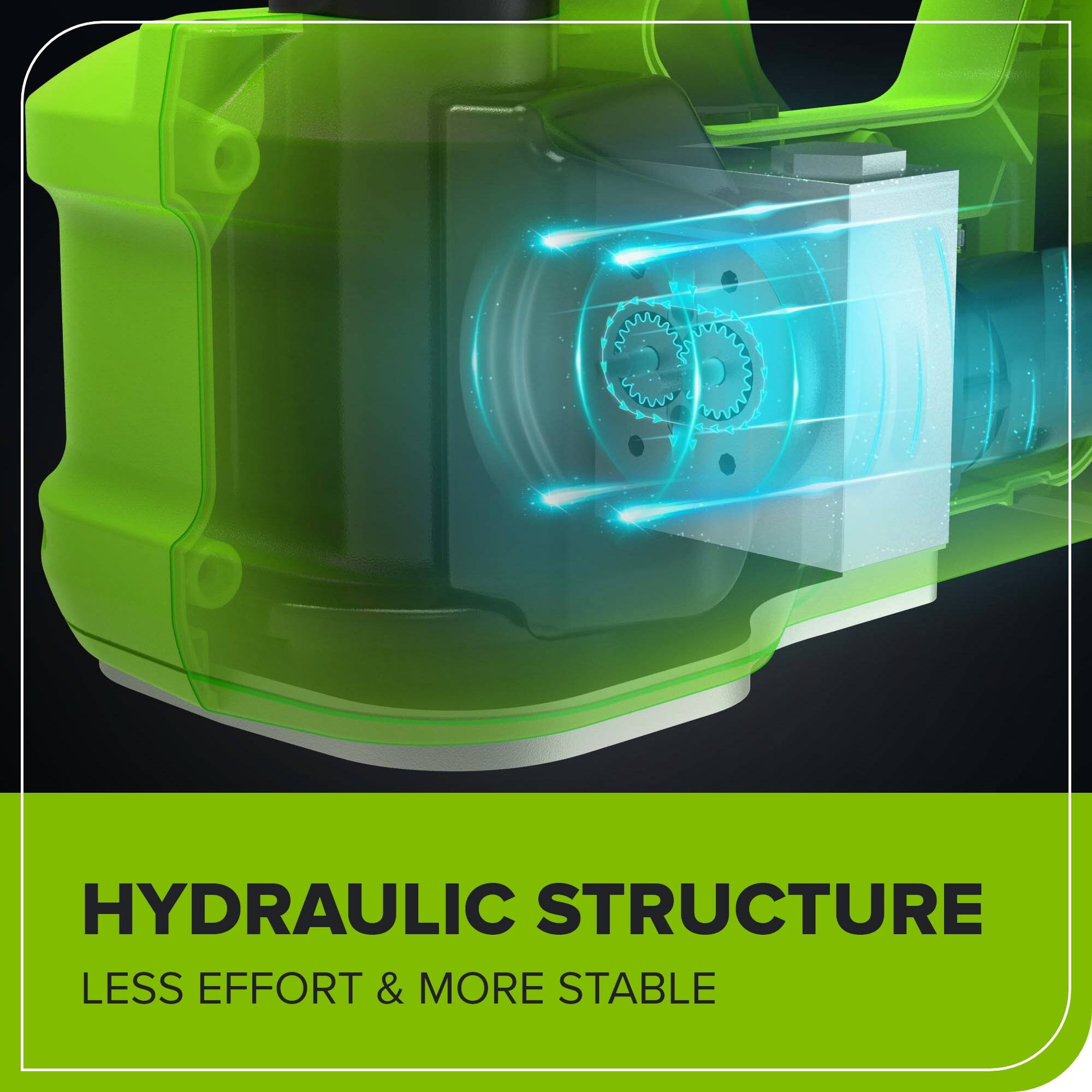 HYDRAULIC STRUCTURE  
LESS EFFORT & MORE STABLE