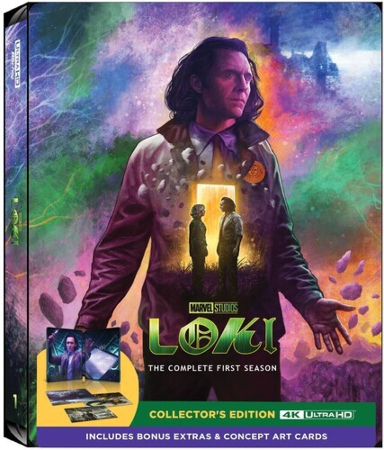 Front. Loki: The Complete First Season (Steelbook) - 4K Blu-Ray.