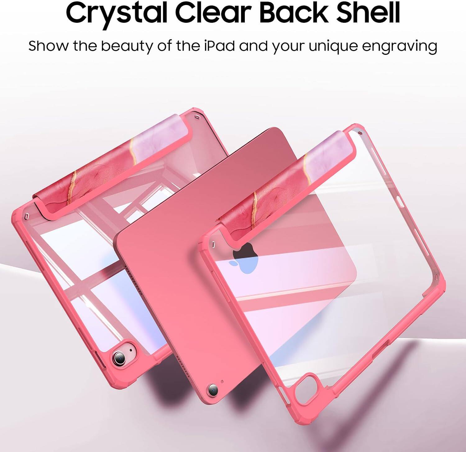 Crystal Clear Back Shell  
Show the beauty of the iPad and your unique engraving
