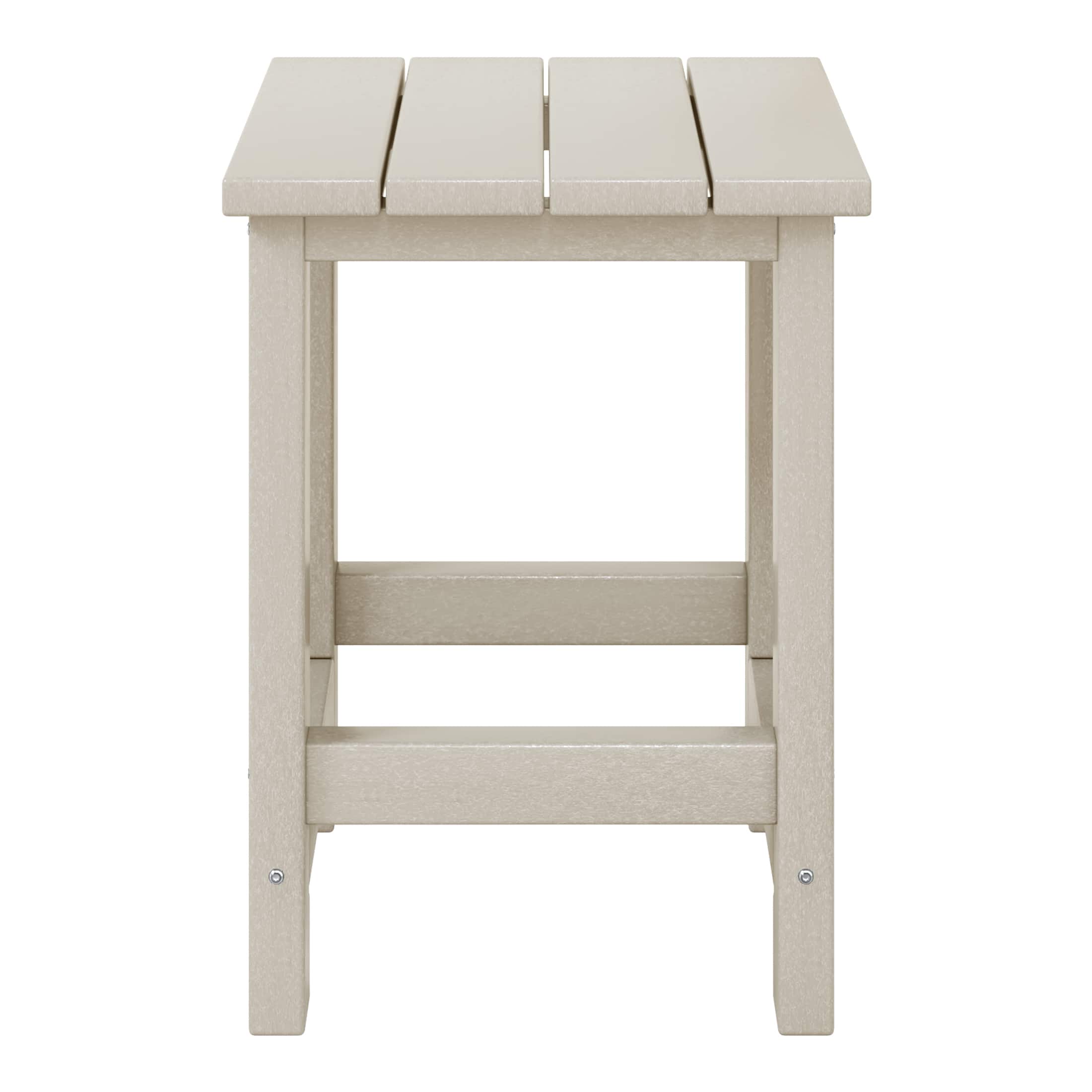 WestinTrends - Malibu Kids Outdoor Patio Furniture HDPE Adirondack Square Side Table - Sand price history on PriceWatchPro