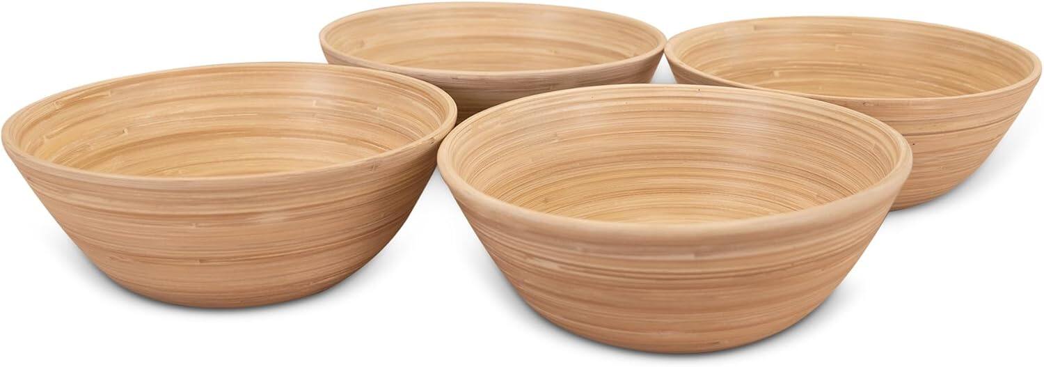 Lexa - Bamboo Salad Bowl Set, 8 Inch x 4, Bamboo - Natural price history on PriceWatchPro