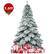 Alt View 20. Costway - 7.5 ft Snow Flocked Artificial Christmas Tree Hinged Alaskan Pine Tree Holiday - Green/White.