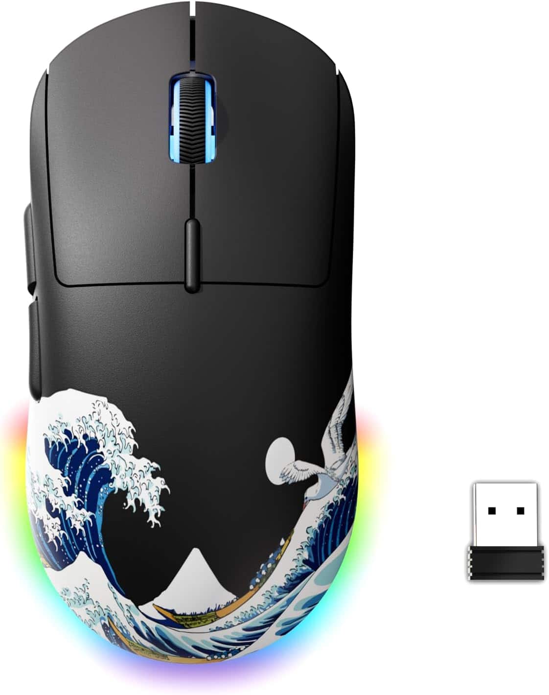 Womier G57 Wireless Gaming Mouse, 8000 DPI, 2.4G/Bluetooth/USB C