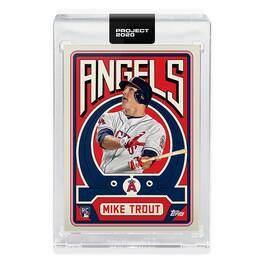 MLB Topps PROJECT 2020 Card 187 | 2011 Mike Trout by Grotesk - Red