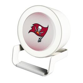 Keyscaper - Tampa Bay Buccaneers Linen Print Nightlight Charger & Bluetooth Speaker - White