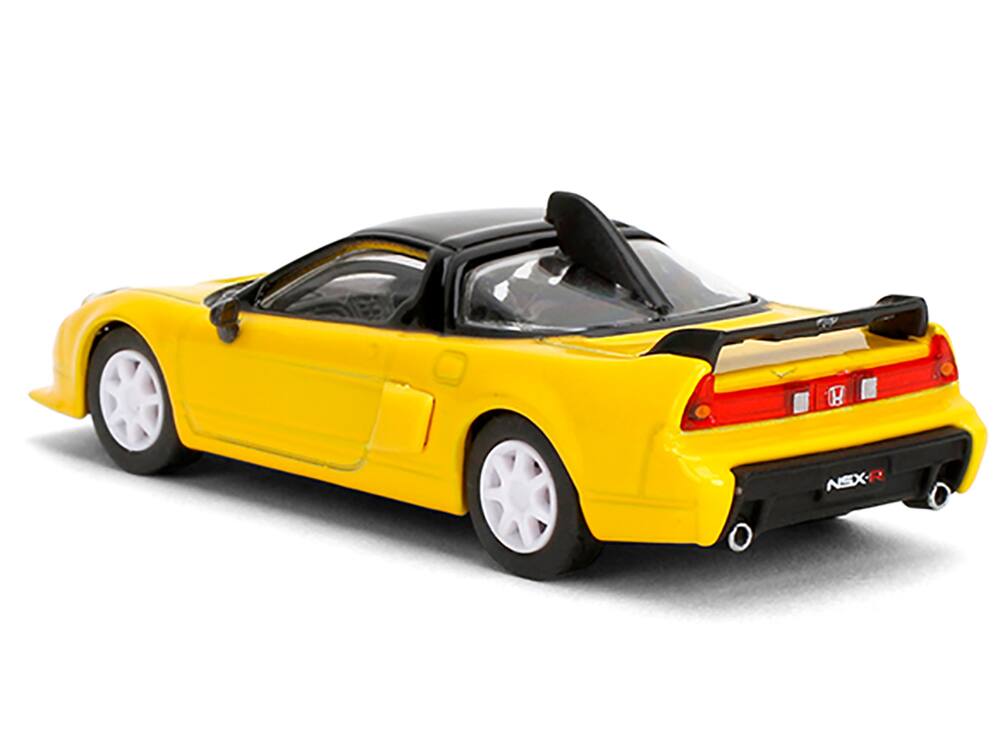 Left. Majorette - 1995 Honda NSX-R GT RHD (Right Hand Drive) Yellow with Black Top "Collection" Series 1/64 Diecast Model Car by Majorette - Yellow with Black.