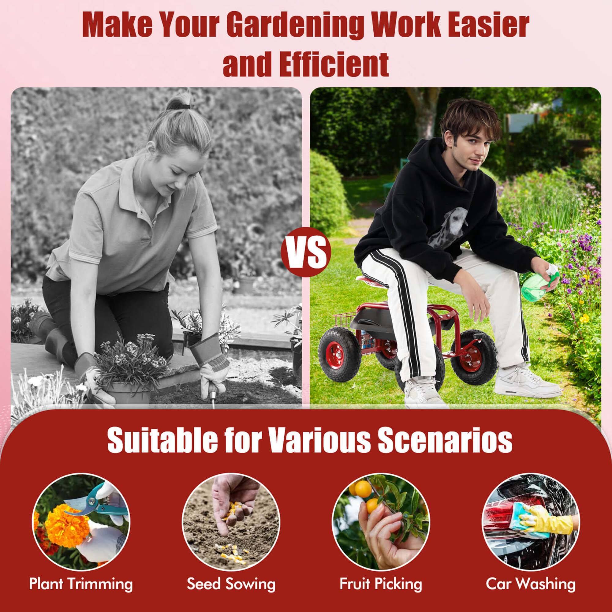 Make Your Gardening Work Easier and Efficient

VS

Suitable for Various Scenarios

- Plant Trimming
- Seed Sowing
- Fruit Picking
- Car Washing