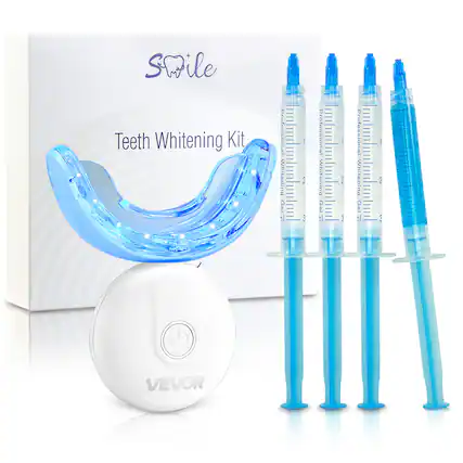 Sure, here is the corrected and grouped text from the image:
- Smile
- Teeth Whitening Kit
- Professional Whitening Gel 1 ml
- Professional Whitening Gel 2 ml
- Professional Whitening Gel 3 ml
- VEVOR