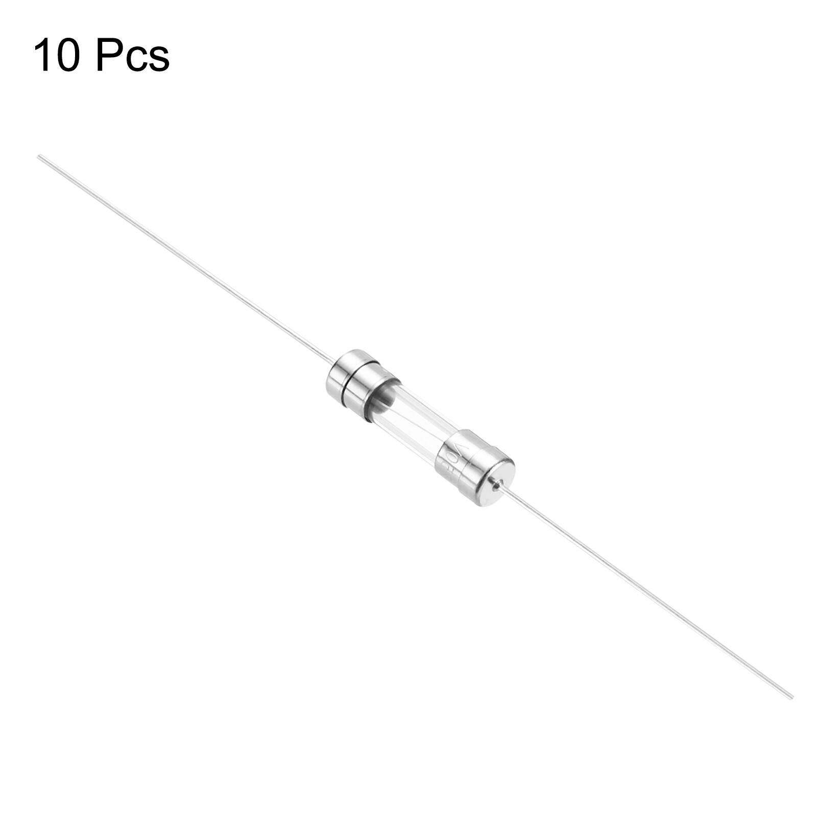 Alt View 2. Unique Bargains - 1A 250V Glass Fuse 5x20mm Time Delay Fuse with Lead Wire UL Listed Slow Blow Fuse for Home Appliances 10pcs.