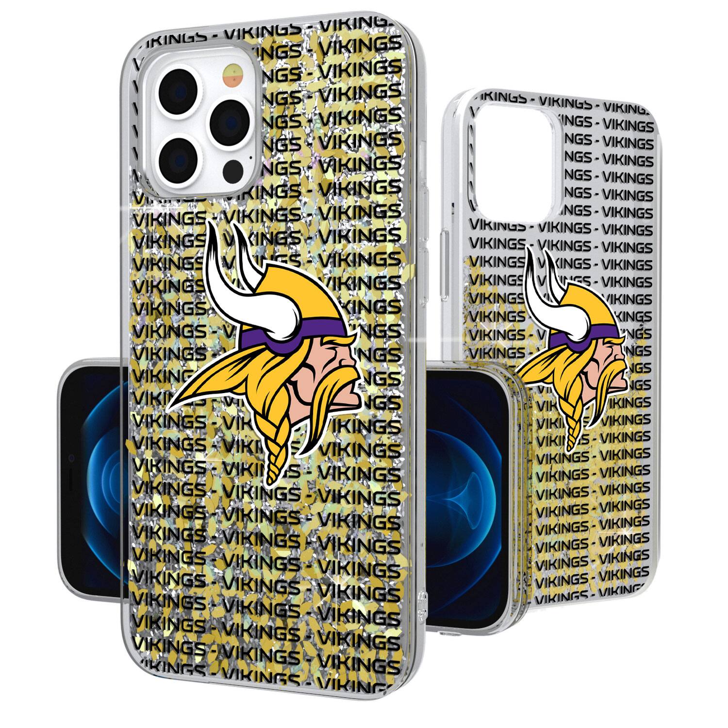 Keyscaper - NFL - Minnesota Vikings iPhone Text Backdrop Design Glitter Case - 14 Pro Max - Multicolor price history on PriceWatchPro