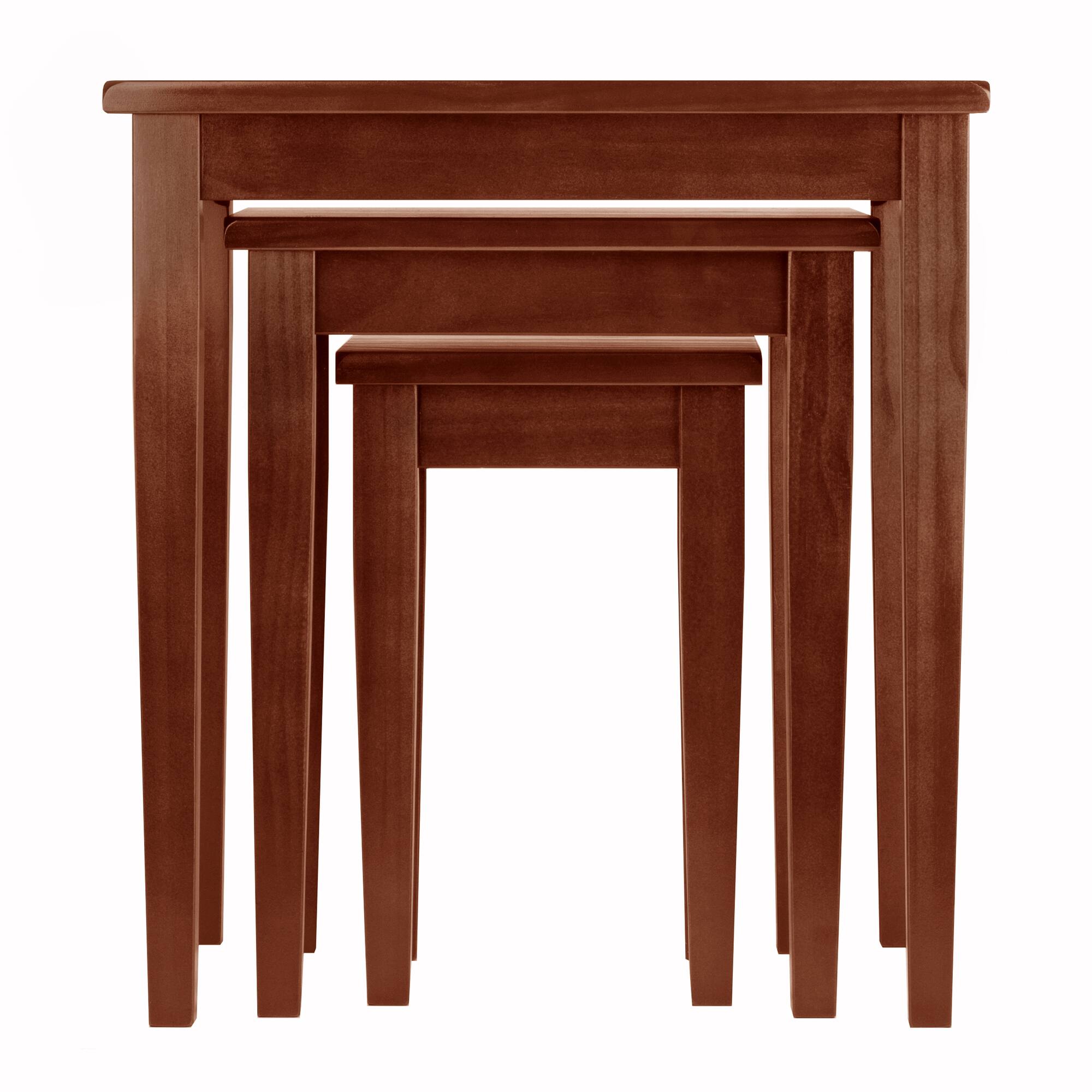 Alt View 6. Winsome Wood - Regalia 3-Pc Nesting Table Set - Walnut.
