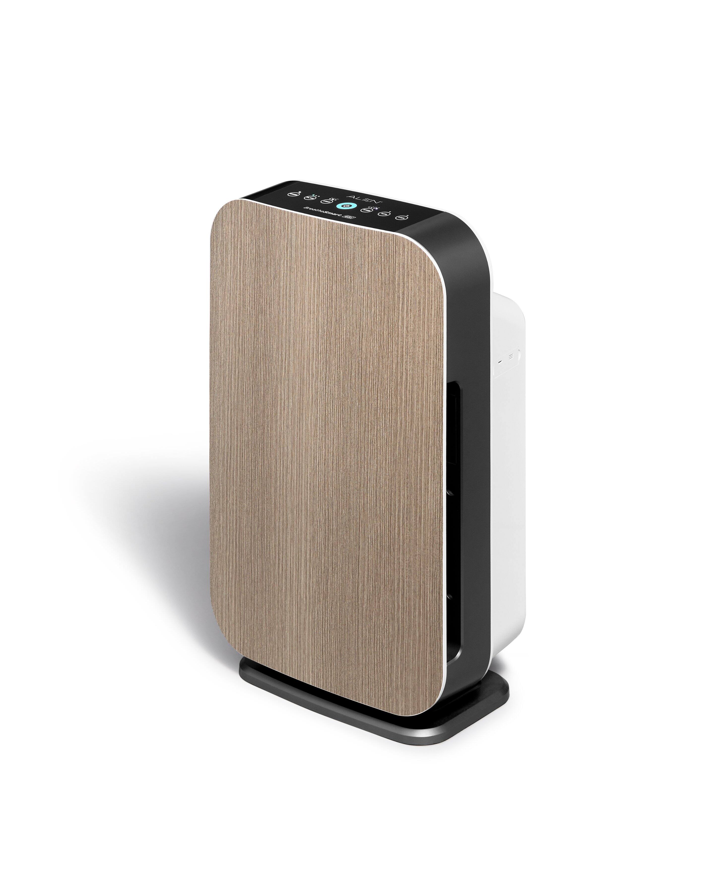 Angle. Alen - BreatheSmart 45i 800 SqFt Air Purifier with Pure HEPA Filter for Allergens, Dust & Mold - Weathered Gray.