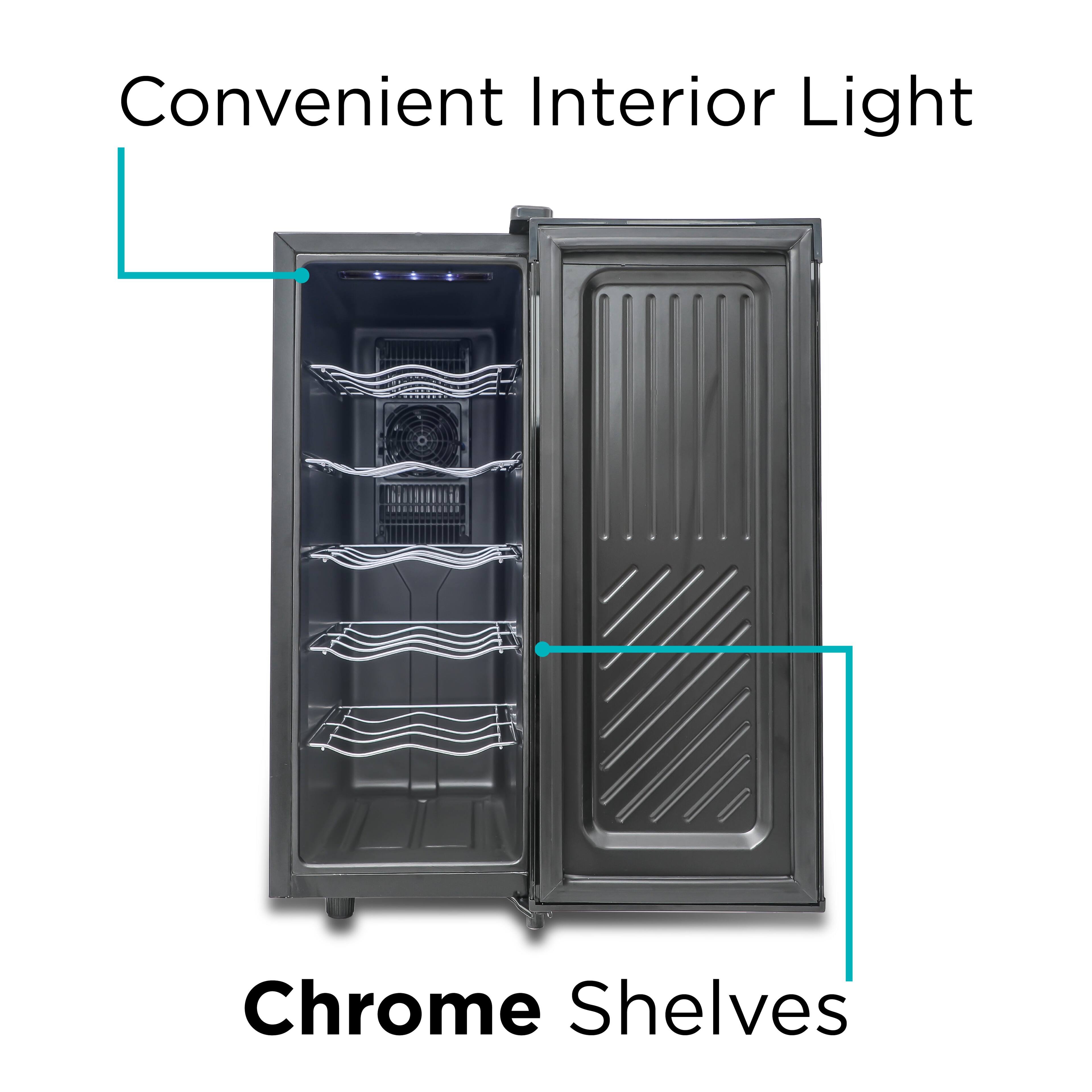 Convenient Interior Light

Chrome Shelves
