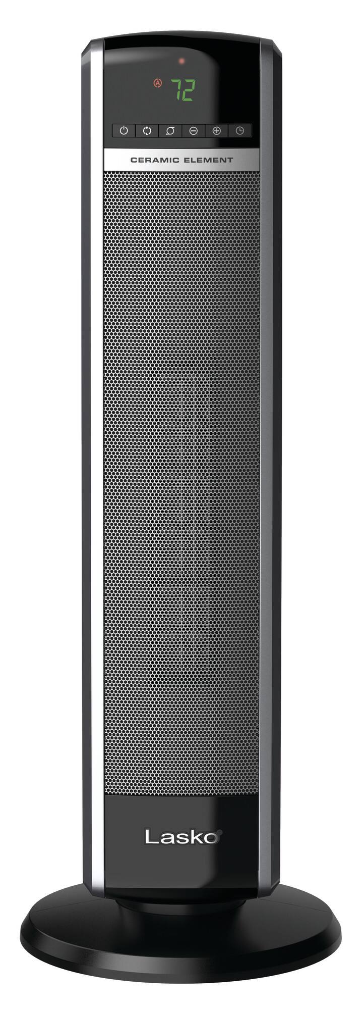 Best Buy Lasko Digital Ceramic Tower Heater with Remote Control Black