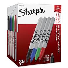 Sharpie 1921559 Sharpie FINE POINT FINE POINT FINE POINT FINE POINT Sharpi Sharpe Sharpa Starpie Starpie Starpie Starpie FINE PERMANENT MARKER MARQUEUR 36 PERMANENT CT the original SURFACES SURFACES MOST DES NO PLUPART MARKS LA SUR MARQUE