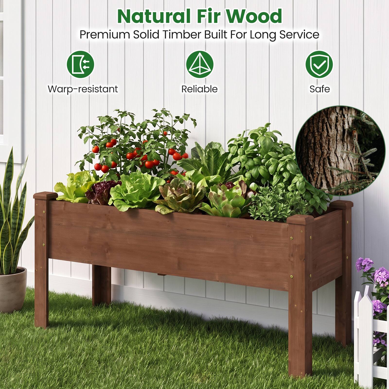 Natural Fir Wood  
Premium Solid Timber Built For Long Service  
Warp-resistant  
Reliable  
Safe