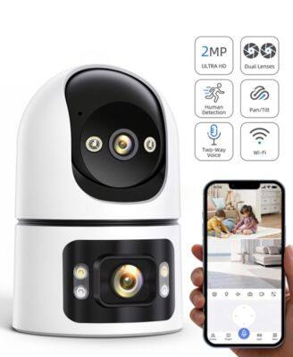 2MP ULTRA HD Dual Lenses Human Detection Pan/Tilt Two-Way voice Wi-Fi