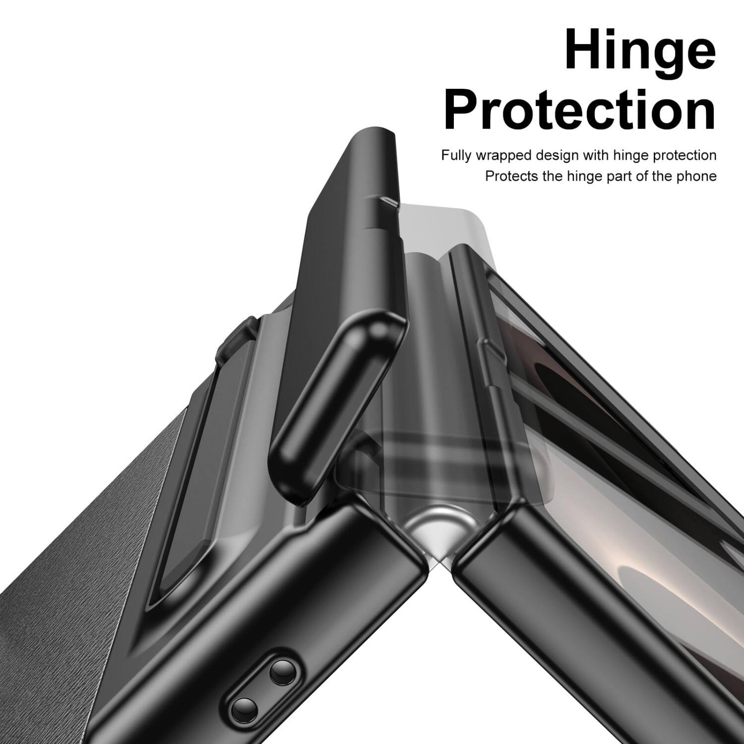 Hinge Protection

Fully wrapped design with hinge protection
Protects the hinge part of the phone