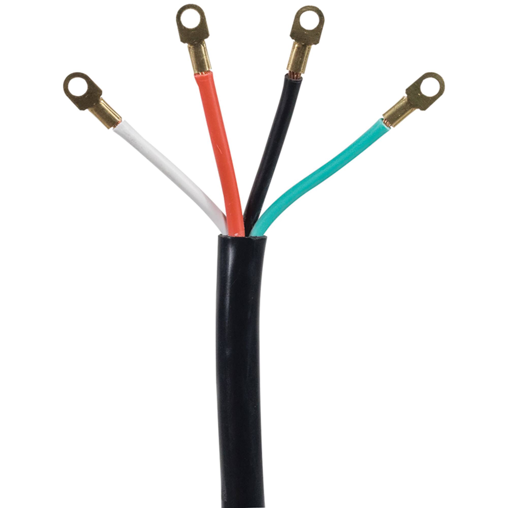 Alt View 3. Certified Appliance Accessories - 4-Wire Eyelet 50 Amp Range Cord 10 ft.