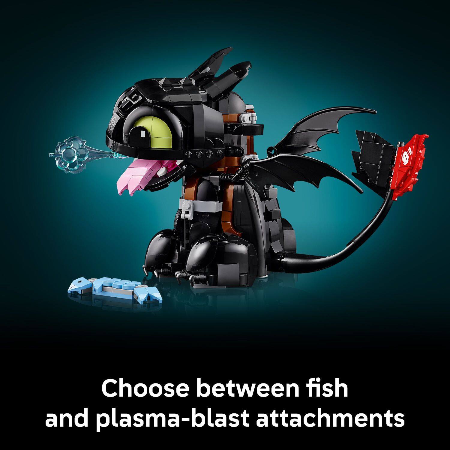Choose between fish and plasma-blast attachments
