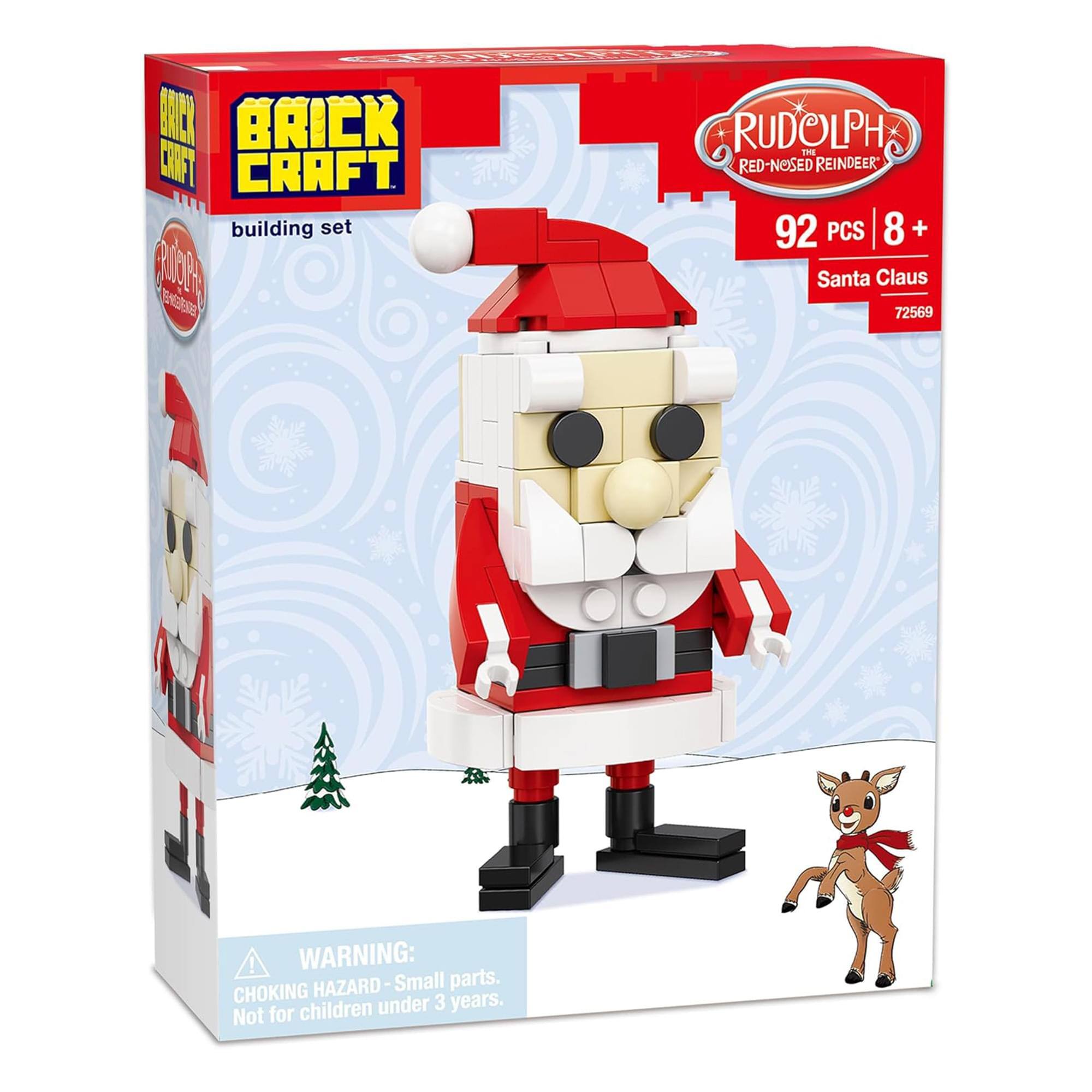 BRICK CRAFT building set  
RUDOLPH THE RED-NOSED REINDEER  
92 PCS | 8+  
Santa Claus  
72569  

WARNING:  
CHOKING HAZARD - Small parts.  
Not for children under 3 years.