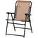 Angle. Resenkos - Resenkos Patio Folding Chair, Outdoor Bungee Sling Chair w/ Armrests, Portable Lawn Chair, Alloy Steel, Beige - Beige.