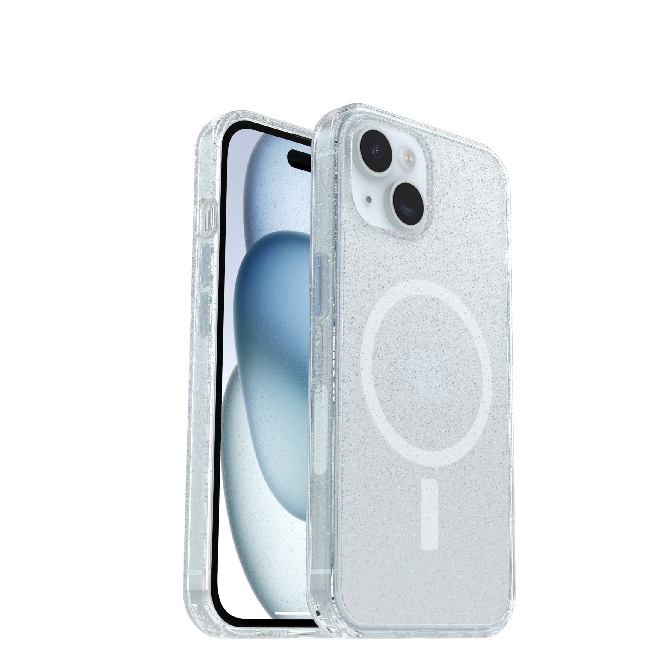 Back. OtterBox - Symmetry Series Soft Shell for MagSafe for iPhone 15, iPhone 13, iPhone 14 - Stardust 3.0.